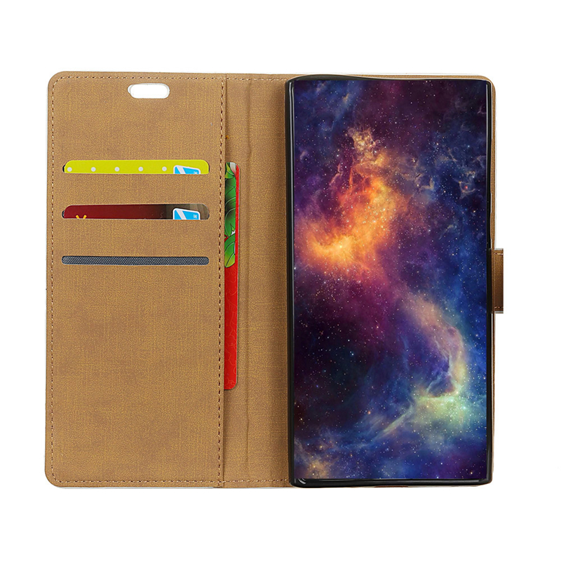 เคส OnePlus 6 #เคสฝาพับแบบกระเป๋าสตางค์พับวางตั้งได้ PU Leather Protection case