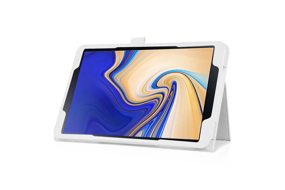 เคส Samsung Galaxy Tab S4 10.5นิ้ว T830/T835 #เคสฝาพับหนัง PU ผิวลิ้นจี่ Litchi Skin Leather Case