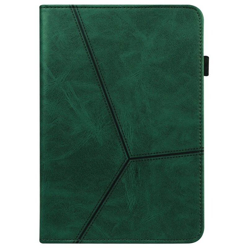 Case Samsung Galaxy Tab S7 SM-T870 SM-T875 #เคสฝาพับหนัง PU มีช่องใส่บัตรปกเย็บลายเส้น Stitching Line Design Solid Color Leather Tablet Stand Cover with Card Holder