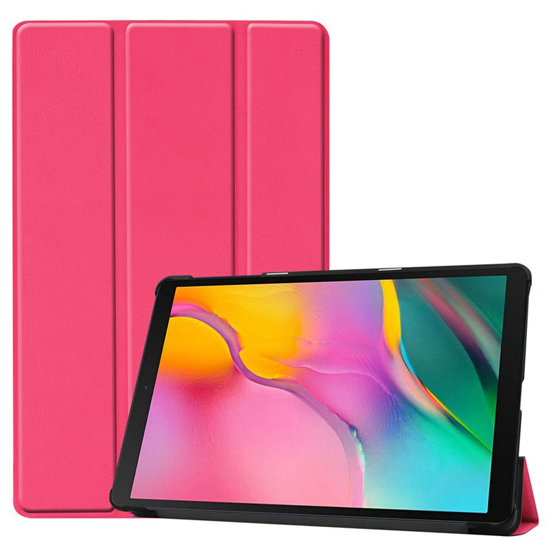 Case Samsung Galaxy TAB A 10.1 2019 SM-T510/SM-T515 #เคสฝาพับหนัง PU แบบ 3 พับ Tri-fold Stand Leather Smart Tablet