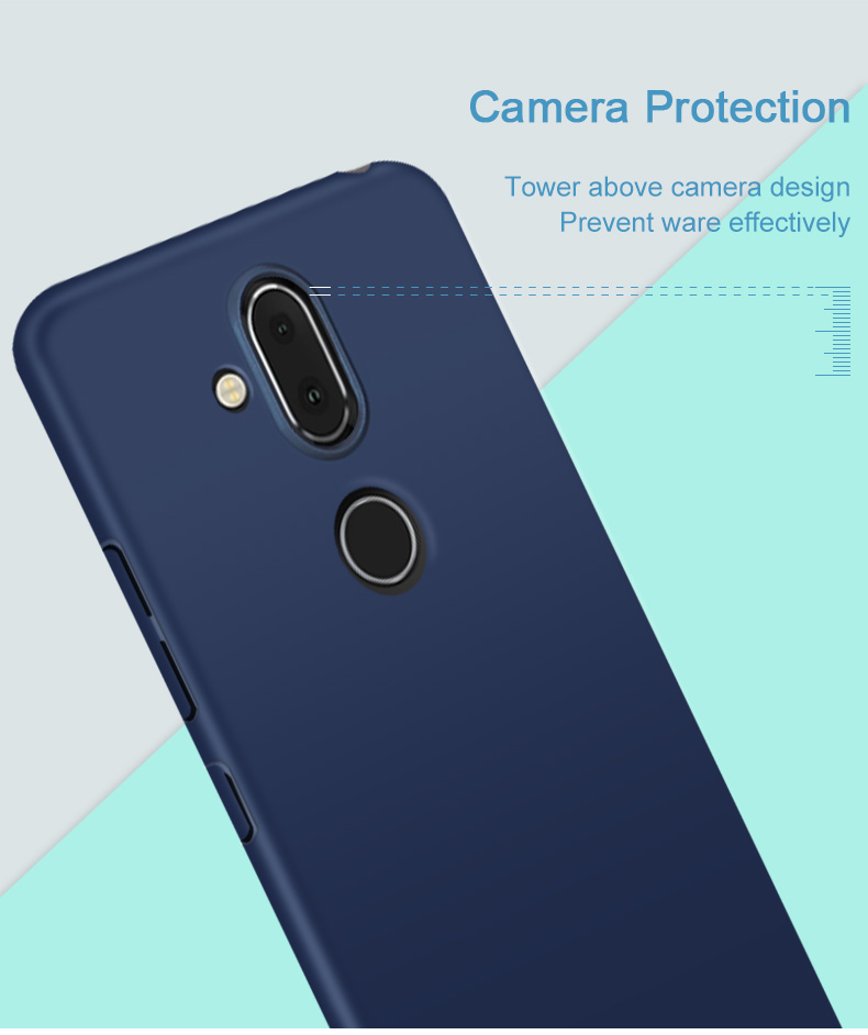Case Nokia 8.1 / X7 #เคสฝาหลังพลาสติกแข็ง IMAK Jazz Skin Feel Hard Shell