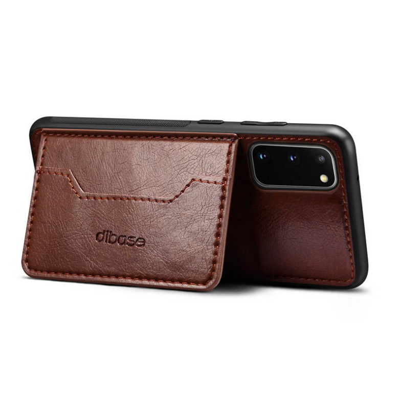 Case Samsung Galaxy S20 FE / S20 FE 5G #เคสฝาหลัง TPU เคลือบหนัง PU Crazy Horse Leather Coated PC + TPU Hybrid