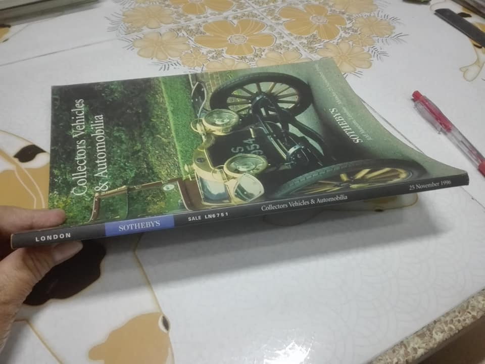 SOTHEBY'S - COLLECTORS VEHICLES AND AUTOMOBILIA RAF MUSEUM, LONDON - MONDAY 25 November 1996