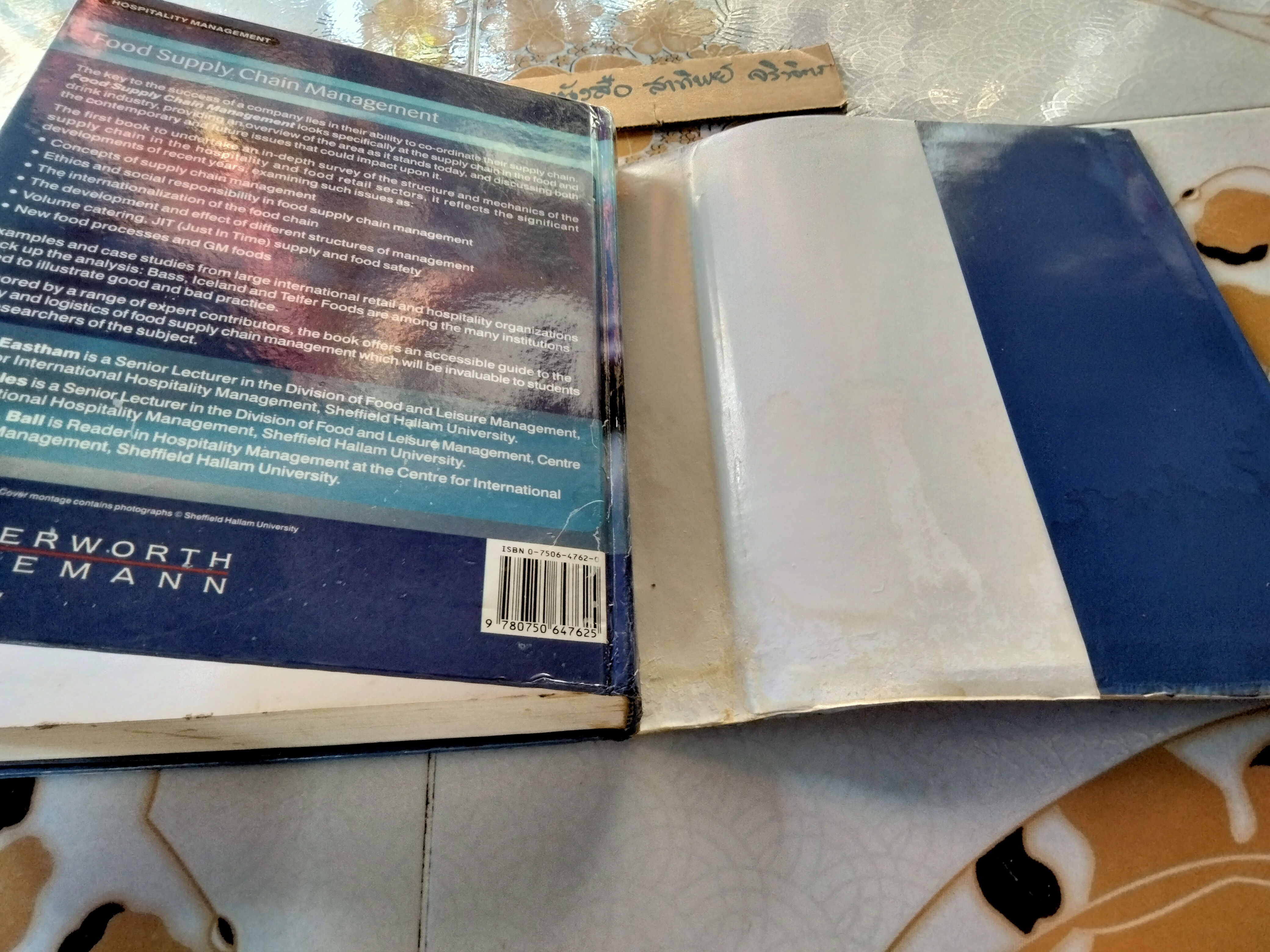Food Supply Chain Management - issues for the hospitality and Retail Sectors By Jane F. Eastham, Liz Sharples and Stephen D. Ball , 2002