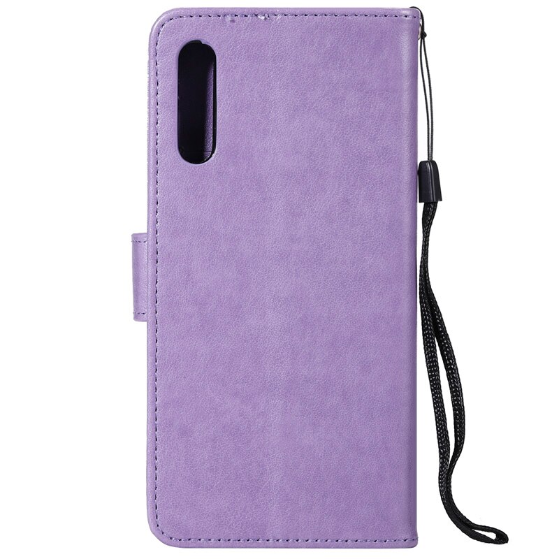 Case Samsung Galaxy A50 / A50s / A30s #เคสฝาพับหนัง PU ลายนกฮูกดอกไม้ Imprinted Flower Owl Leather Wallet