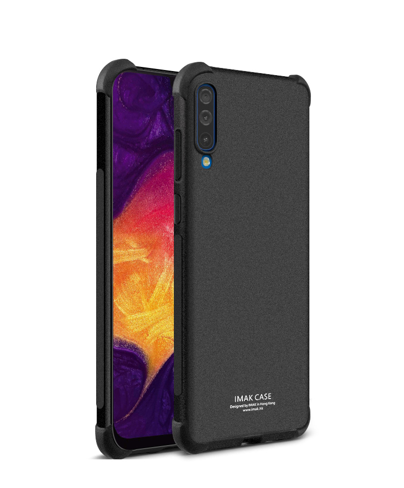 Case Samsung Galaxy A70 #เคสฝาหลัง IMAK มุมกันกระแทก Soft TPU Case + ฟิล์มกันรอย