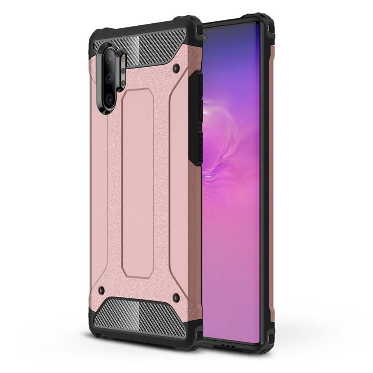 Case Samsung Galaxy Note 10+ #เคสฝาหลังเกราะป้องกัน ไฮบริด พลาสติก+TPU Heavy Duty Rugged Hybrid