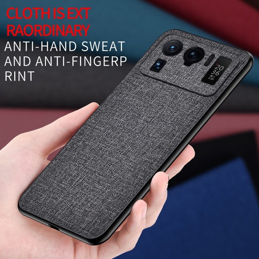 เคส Xiaomi Mi 11 Ultra #ฝาหลังเคลือบผิวผ้า Matte Cloth PU + PC + TPU Hybrid