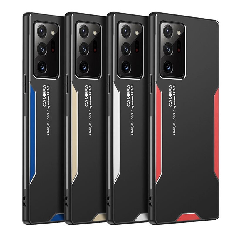Case Samsung Galaxy Note 20 Ultra / Note 20 Ultra 5G#เคสฝาหลังไฮบริด Metal +TPU Shockproof metal back plate Phone Back Cover