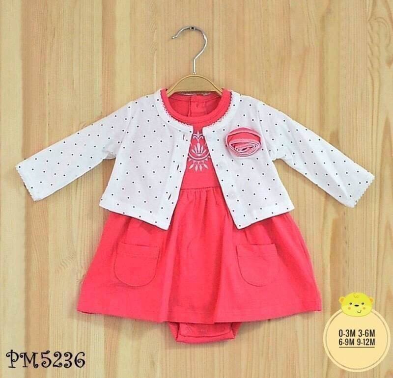 ชุดบอดี้สูทกระโปรงเด็กผู้หญิง พร้อมแจ็คเก็ต