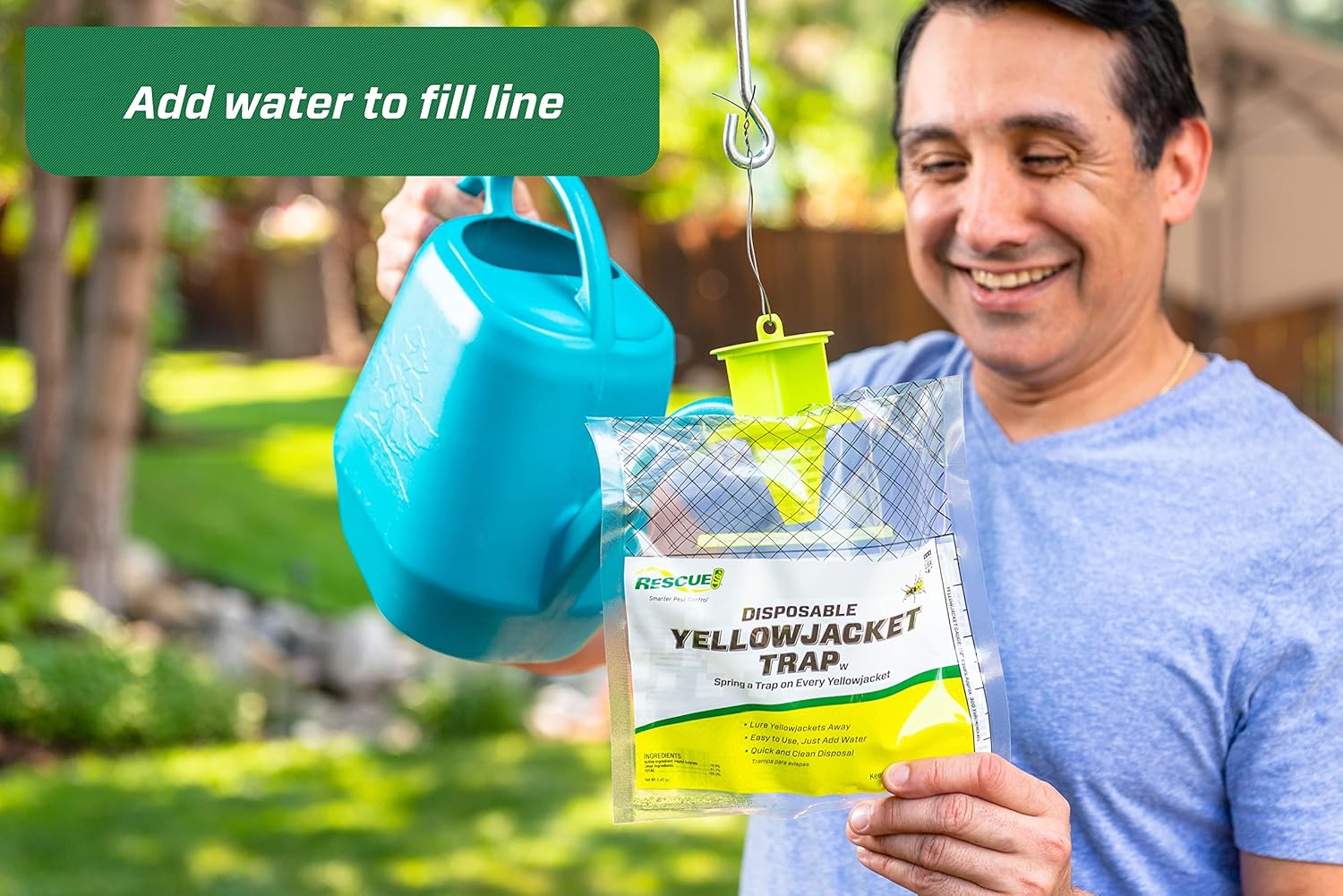 RESCUE® OutDoor Fly Trap กับดักแมลงวัน ที่ดักแมงวัน แบบแขวน สำหรับกลางแจ้ง แบบใช้แล้วทิ้ง