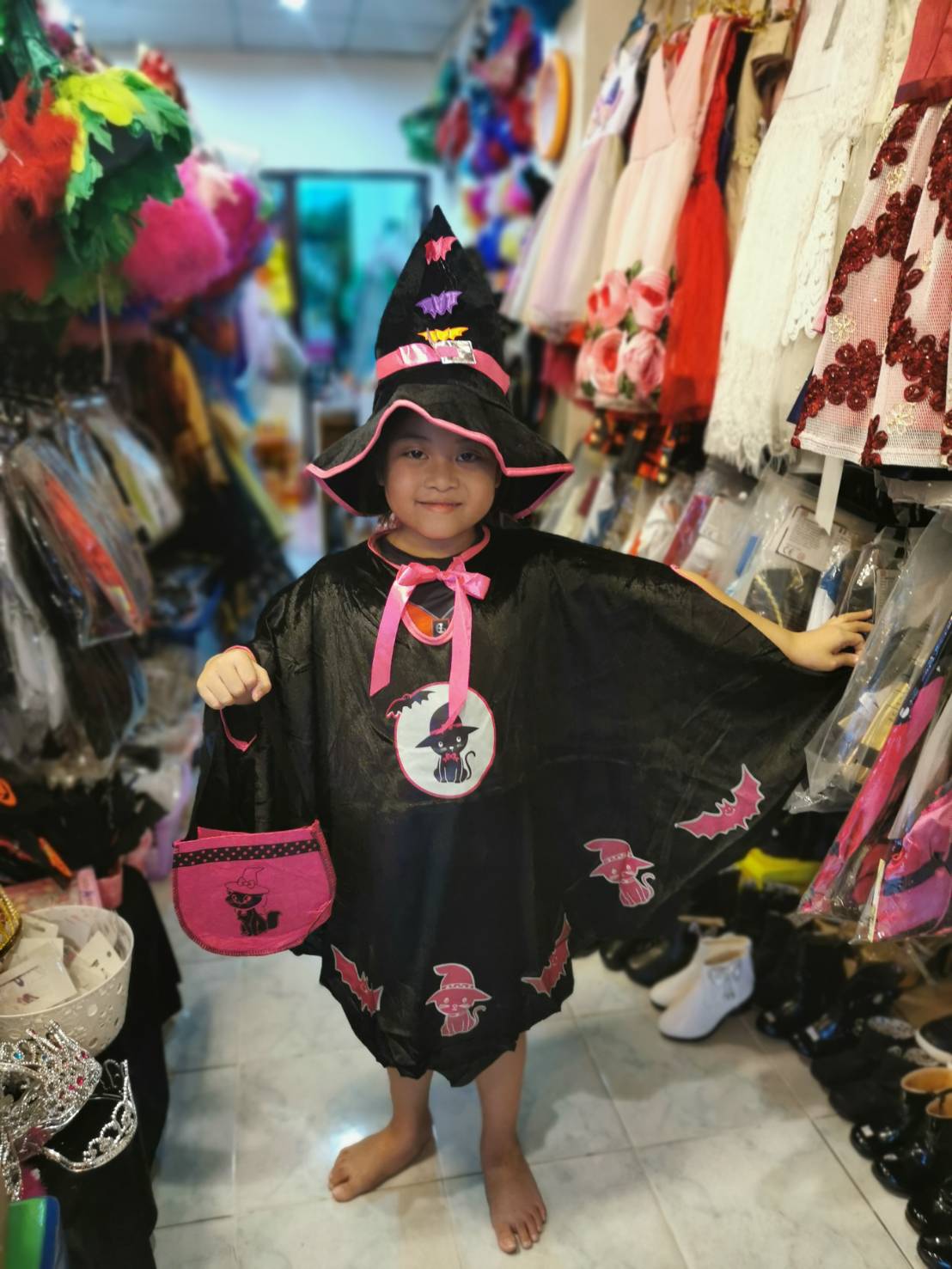 ชุดแฟนซีค้างคาวเรืองแสง Free size