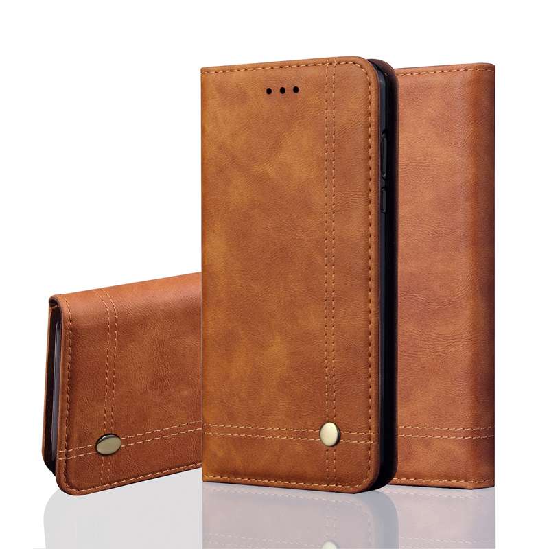 Case Huawei Y9 Prime 2019 #เคสฝาพับหนัง PU Crazy Horse Texture Retro Leather Auto-absorbed Wallet คุณภาพดี