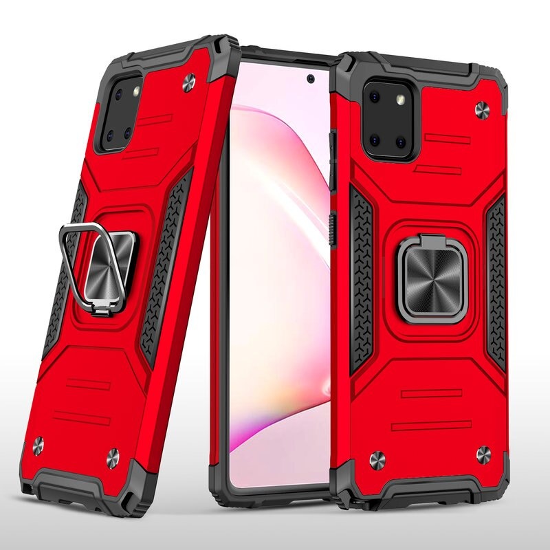Case Samsung Galaxy Note 10 Lite #เคสฝาหลัง Hybrid TPU+PC มีแหวนสวมนิ้ว