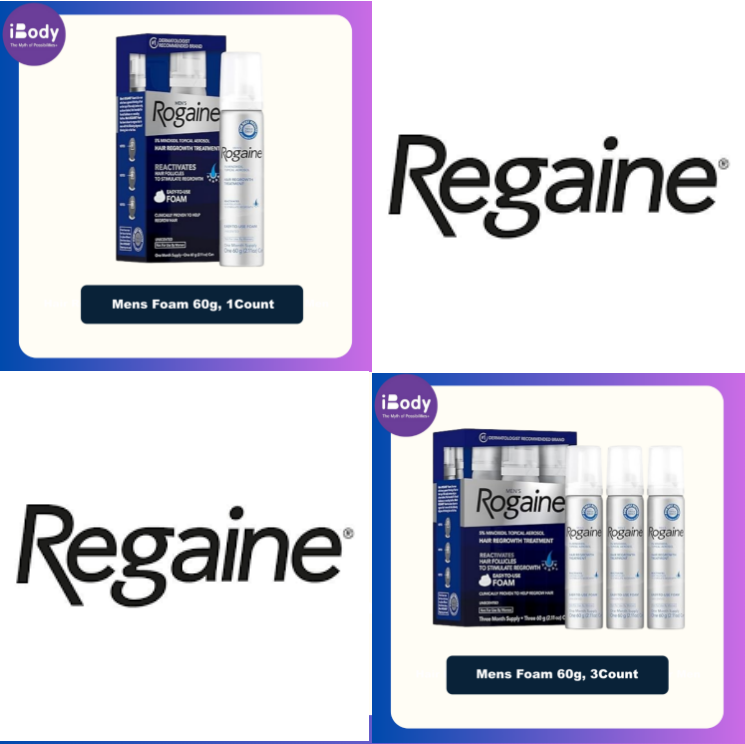 Rogaine Mens Foam 60g 1,3 Count โรเกนโฟม สำหรับผู้ชาย
