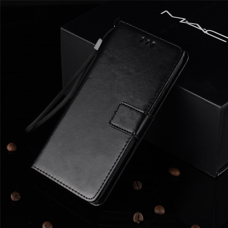 เคส OPPO F11#เคสฝาพับหนัง PUผิวหนังม้า มีแถบปิดแม่เหล็กแบบกระเป๋าสตางค์ Crazy Horse Wallet Leather Protective Cover with Stand
