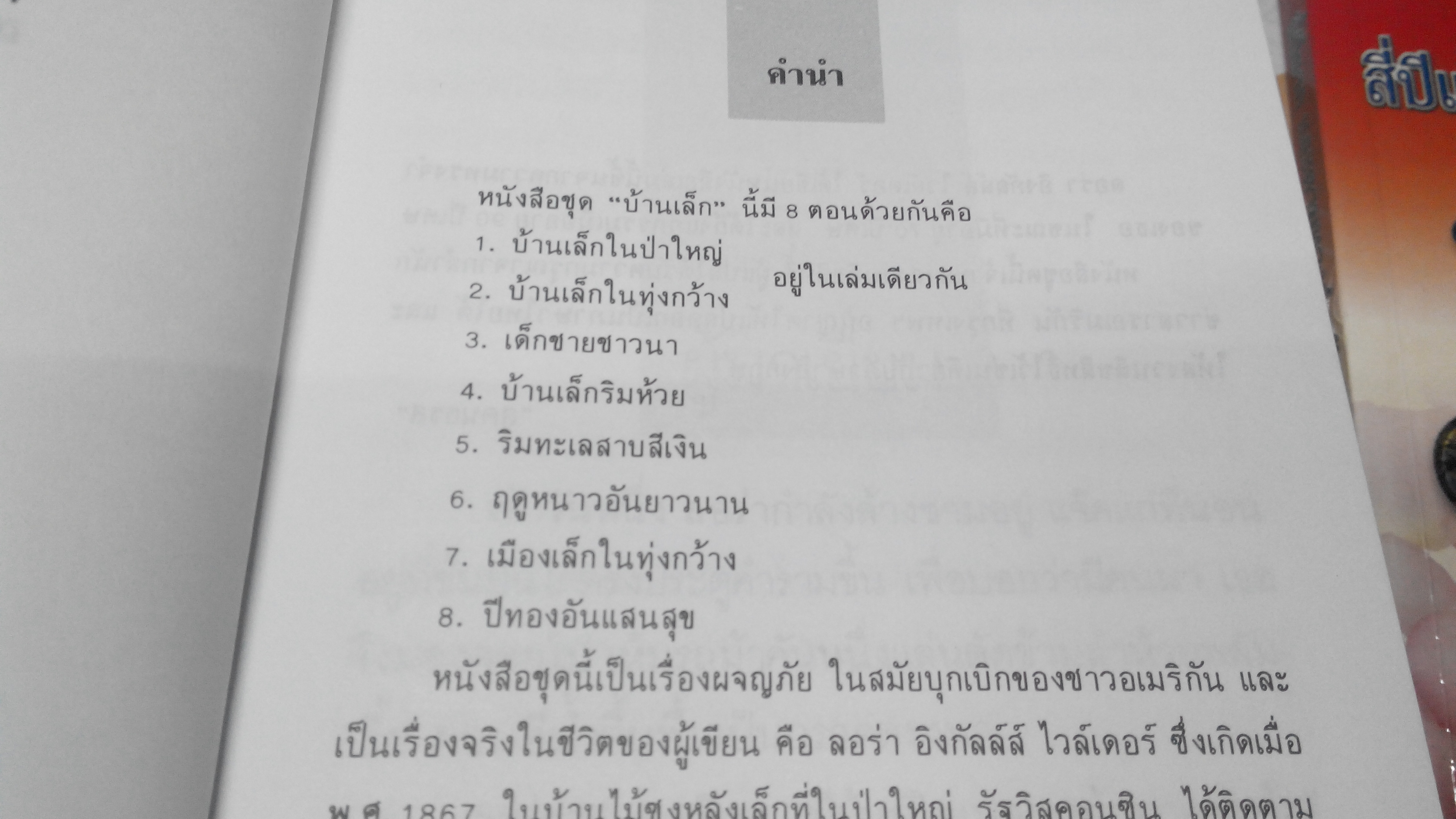 หนังสือชุดบ้านเล็กในป่าใหญ่ 8 เล่ม (ปกอ่อน) ผลงานคลาสสิคของ ลอร่า อิงกัลล์ส ไวล์เดอร์ - สุคนธรส แปล **สินค้าหมด**