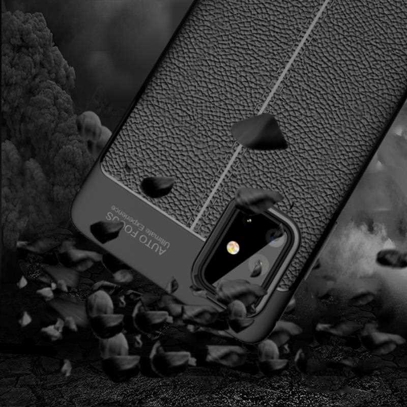 เคส Samsung Galaxy A71 5G #เคสฝาหลัง TPU ผิวลิ้นจี่ช่วยป้องกันลายนิ้วมือและกันลื่นได้ดี