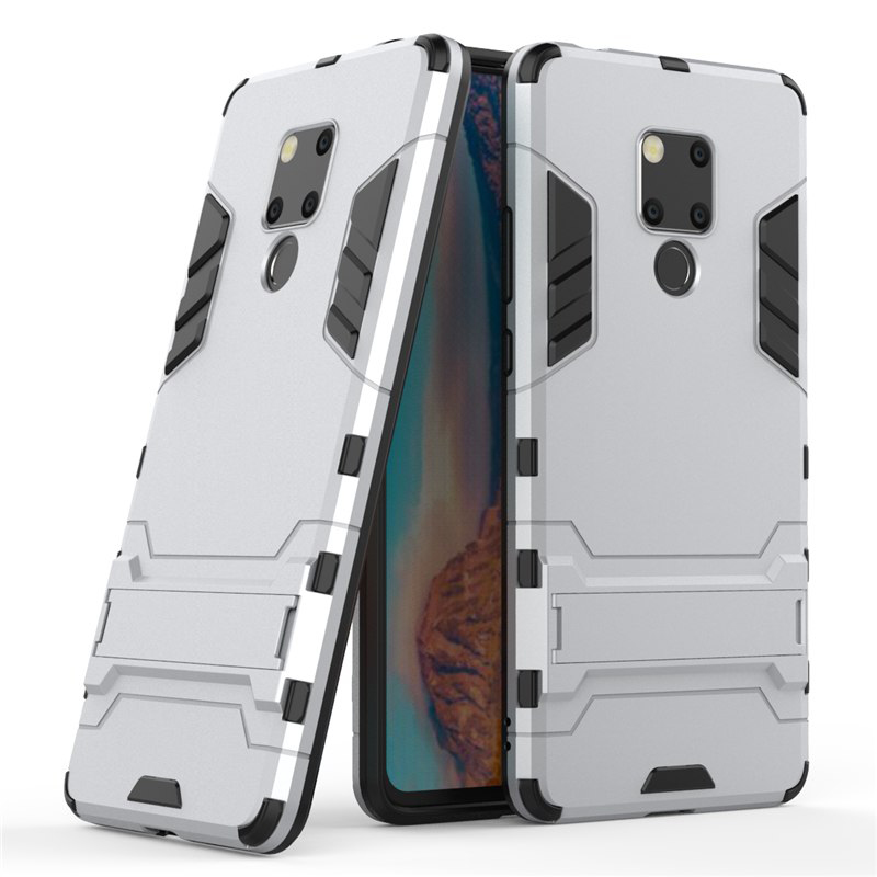 เคส Huawei Mate 20 X #เคสฝาหลังพลาสติก ไฮบริด TPU + Kickstandสีสันสวยงามทันสมัย