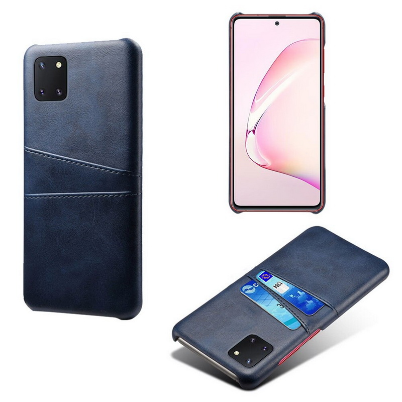 Case Samsung Galaxy Note 10 Lite #เคสแบบฝาหลังหุ้มหนัง Double Card Slots PU Leather Coated