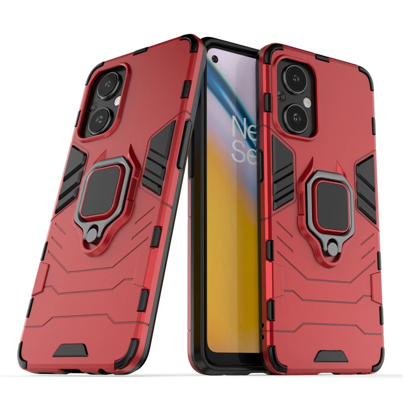 Case OPPO Reno 7z 5G #เคสฝาหลังพลาสติกแข็ง +TPU Hybrid Case มีแหวนสวมนิ้วโลหะ