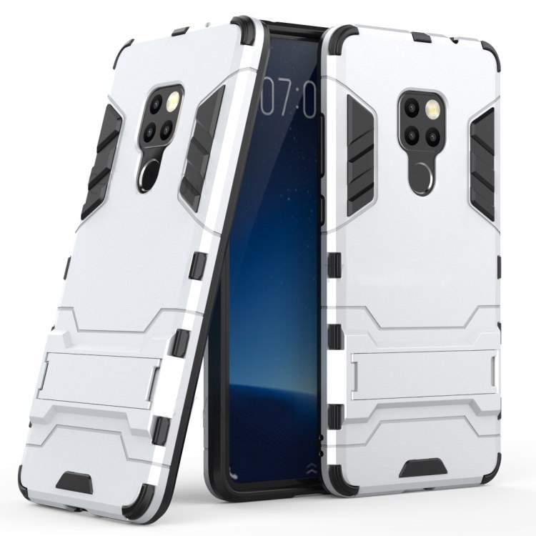 เคส Huawei Mate 20 #เคสฝาหลังพลาสติก ไฮบริด TPU + Kickstand