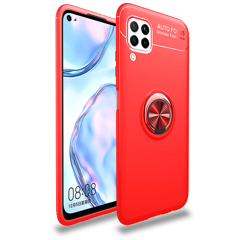Case Huawei nova 7i #เคสฝาหลัง TPU Finger Ring Kickstand (แผ่นโลหะแบบ Built-in)