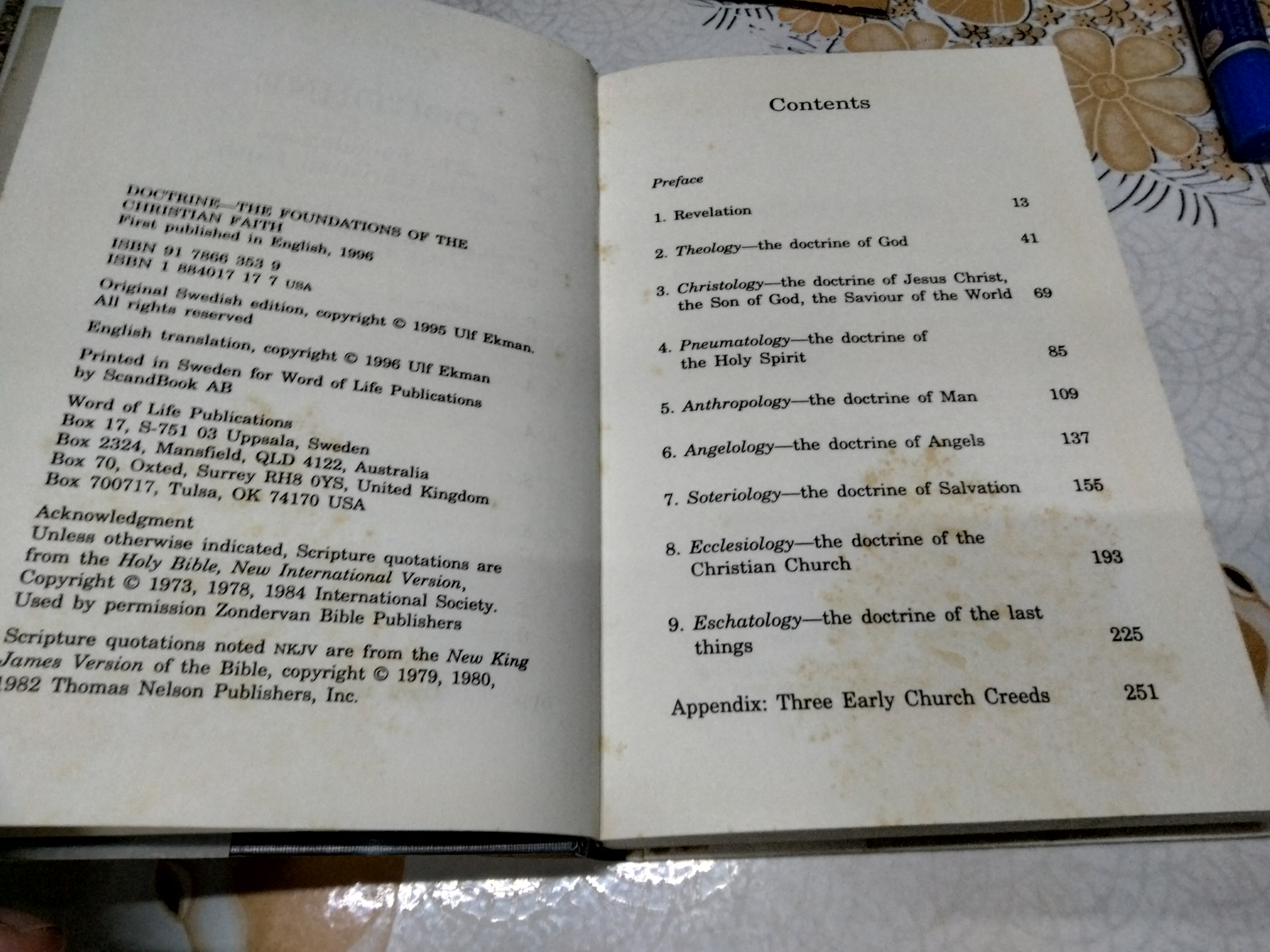 DOCTRINE - The Foundations of the Christian Faith by Ulf Ekman,1996.