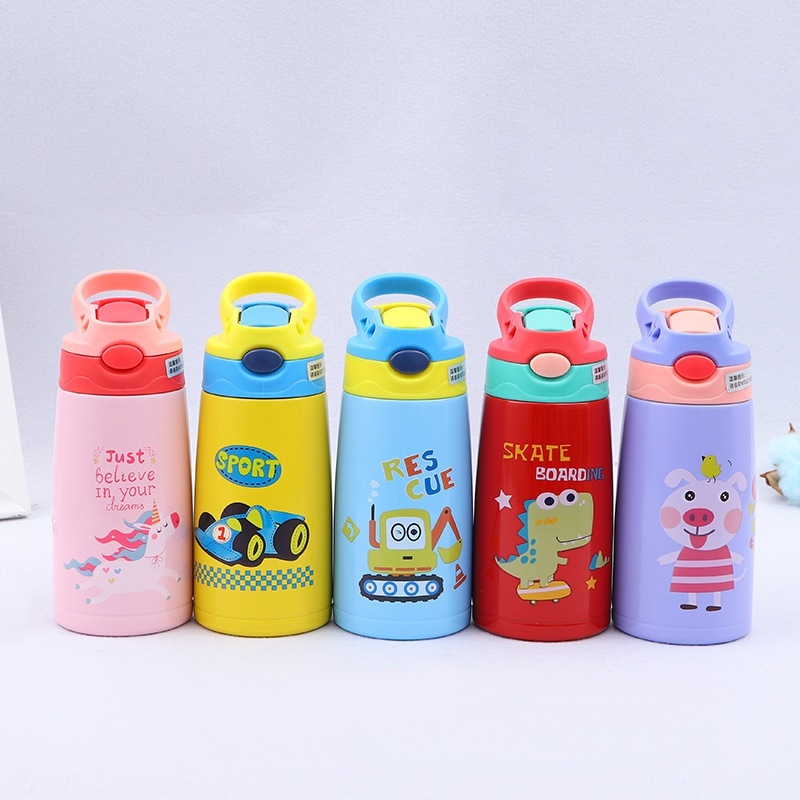 กระติกน้ำลายการ์ตูนหลอดเด้ง