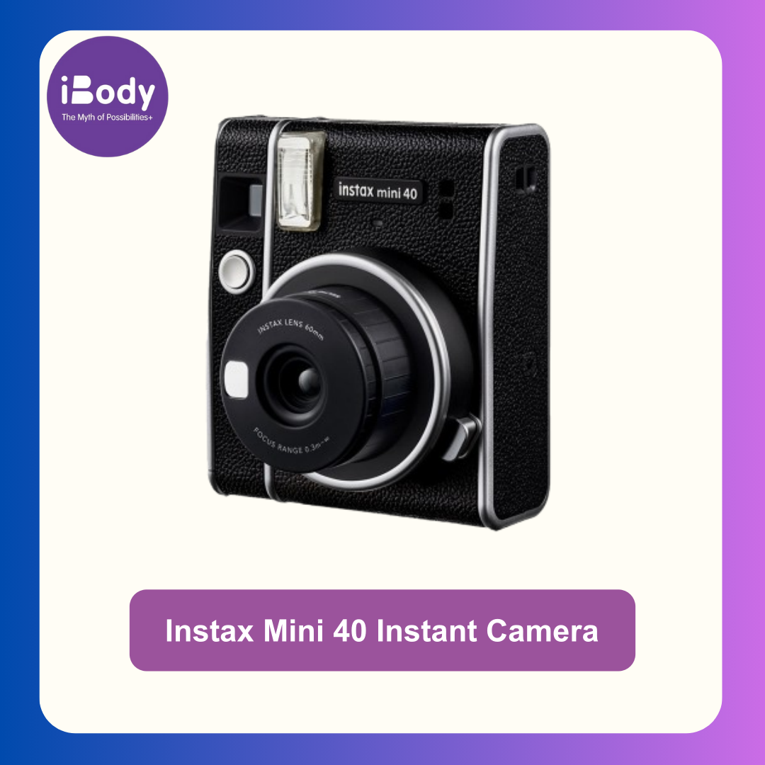 กล้องฟูจิ กล้องโพลาลอยด์ ฟิล์มอินสแตนท์ ฟูจิฟิล์ม กล้องฟิล์ม Instax Mini 40 Instant Camera (Fujifilm®)