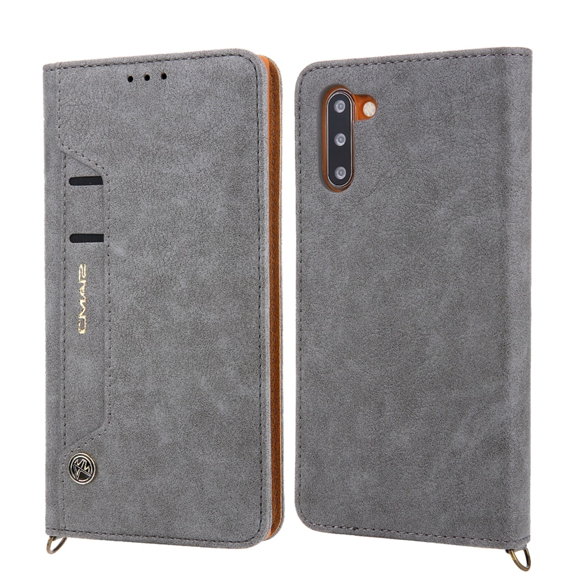Case Samsung Galaxy Note 10 #เคสฝาพับ CMAI2 PU Leather Card คุณภาพดีราคาเบาๆสบายกระเป๋า