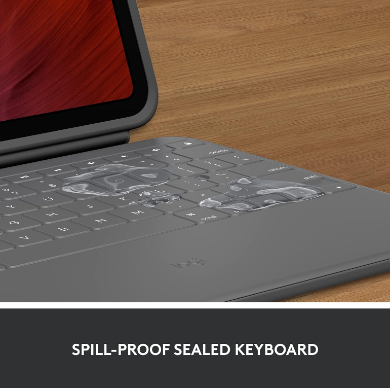 Logitech® Smart Connector Rugged Folio iPad 10th Generation Model YU0079, Gray เคสคีย์บอร์ด