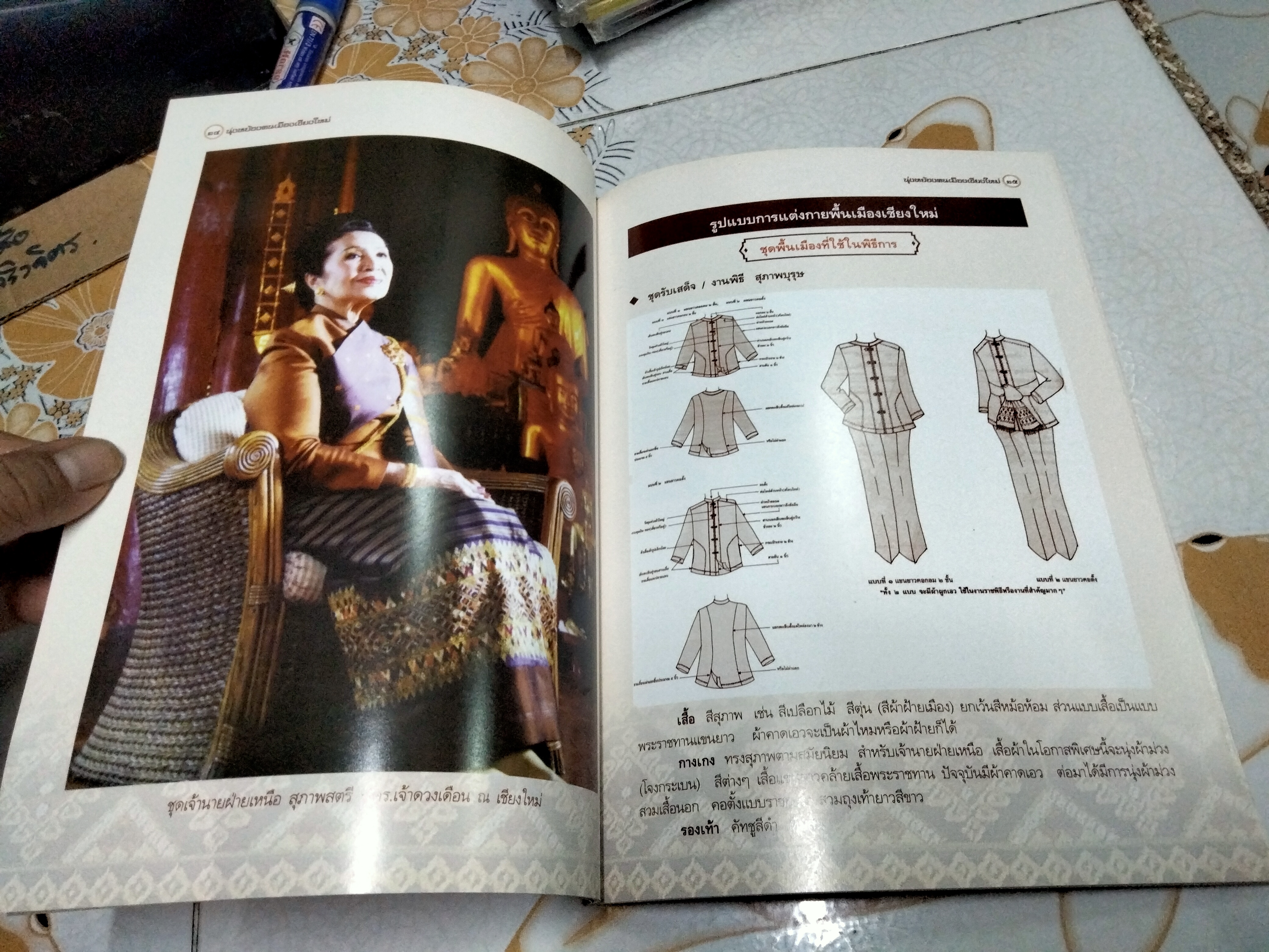 นุ่งหย้องคนเมืองเชียงใหม่ จัดทำโดย สำนักงานวัฒนธรรมจังหวัดเชียงใหม่ ฯลฯ