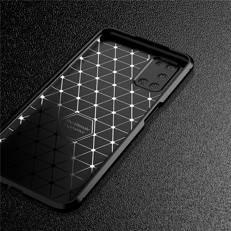 Case OPPO A92 #เคสฝาหลังนิ่ม Carbon Fiber Anti-drop TPU Protection