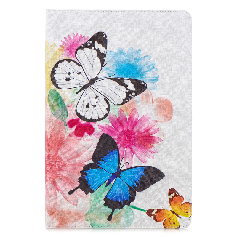 เคส Samsung Galaxy Tab S6 10.5 SM-T860 SM-T865 #เคสฝาพับสไตล์กระเป๋าสตางค์พิมพ์ลายสวยๆ Pattern Printing Magnetic Leather