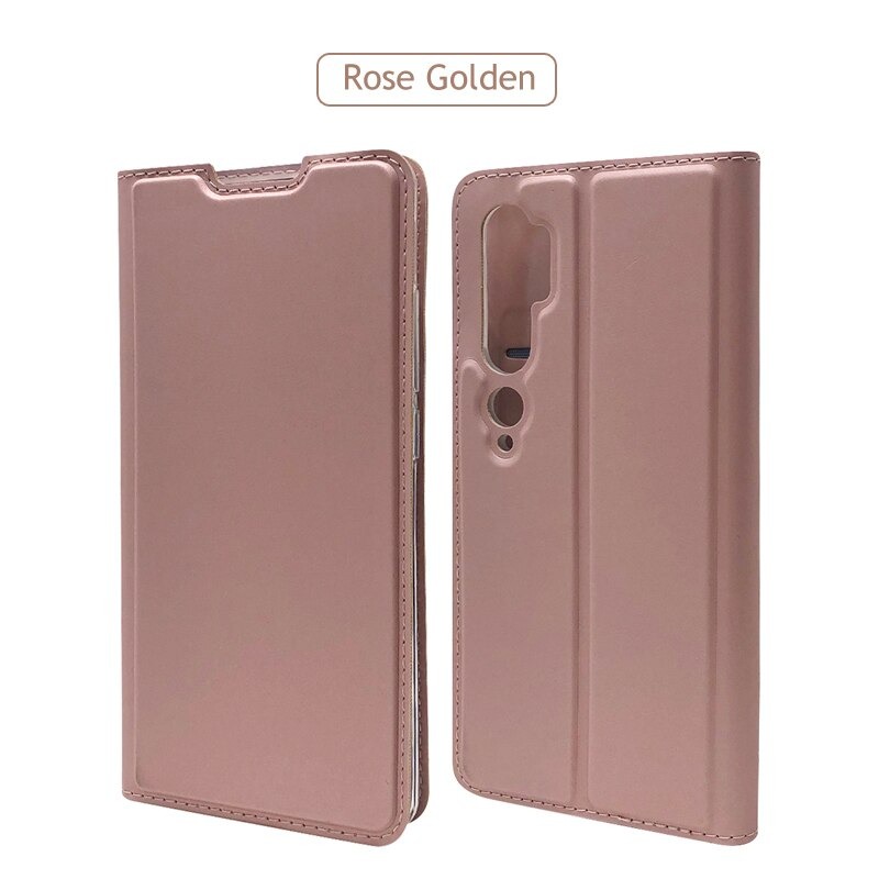 Case Xiaomi Mi Note 10 Pro #เคสแบบฝาพับหนัง PU Magnetic Adsorption Stand Leather Card Holder