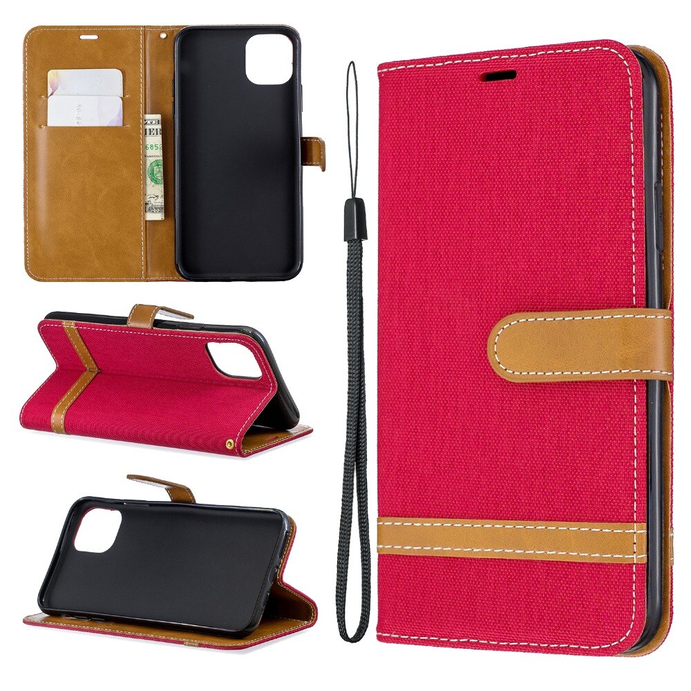 Case iPhone 13 Pro Max#เคสฝาพับหนัง PU พร้อมสายคล้องมือ สีสันสดใส
