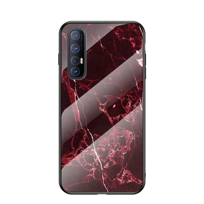 Case OPPO Reno 3 Pro 4G 6.4 นิ้ว #เคสฝาหลัง Gradient Color ลายหินอ่อน Glass + PC + TPU Hybrid Case