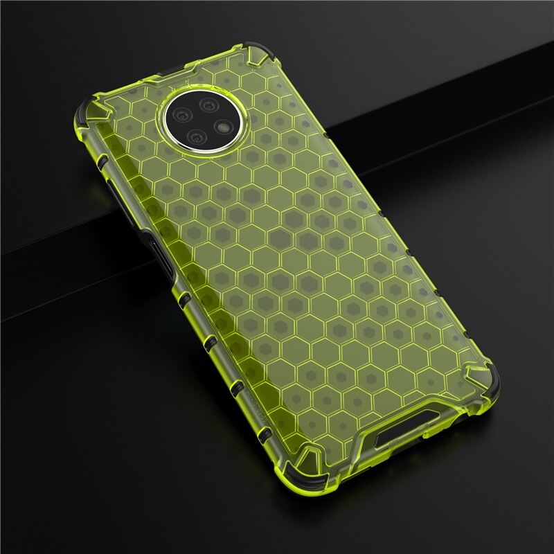 เคส Redmi Note 9T 5G #เคสฝาหลังกันกระแทก Honeycomb Shock Absorber TPU + PC + Silicone Hybrid
