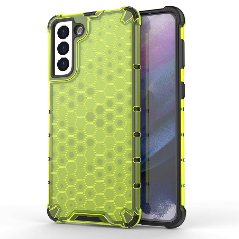 เคส Samsung Galaxy S22 5G #เคสฝาหลังกันกระแทก Honeycomb Shock Absorber TPU + PC + Silicone Hybrid