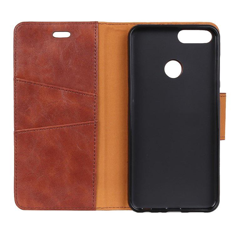 เคส Xiaomi Mi 8 Lite #เคสฝาพับหนังแยกคุณภาพดี Crazy Horse Split Leather Wallet