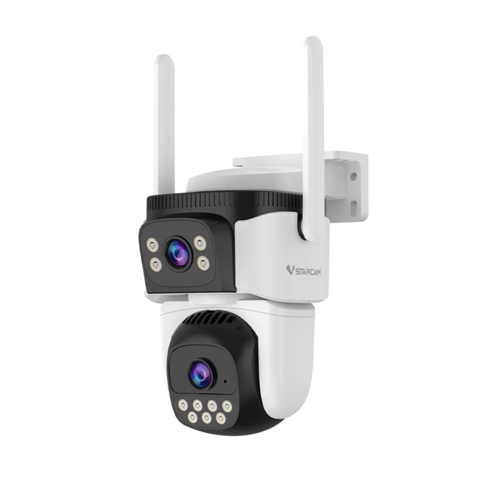 Vstarcam Vstarcam กล้องวงจรปิดภายนอก2เลนส์ รุ่นCS621DR คมชัด3ล้านพิกเซล ภาพคมชัดทั้งกลางวันกลางคืนมีWIFIในตัว ขาว