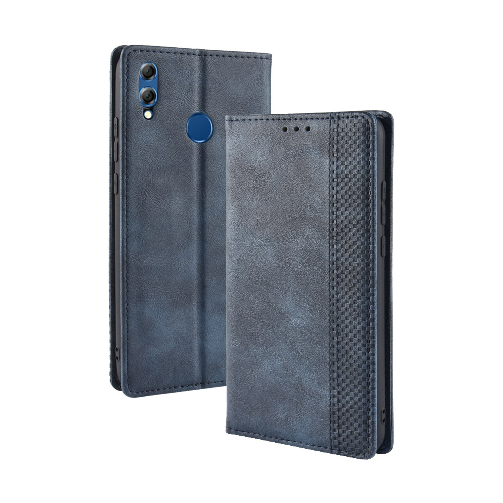 เคส Huawei Y9 (2019) #เคสฝาพับปกหนังสไตล์วินเทจดูดซับอัตโนมัติแบบกระเป๋าสตางค์
