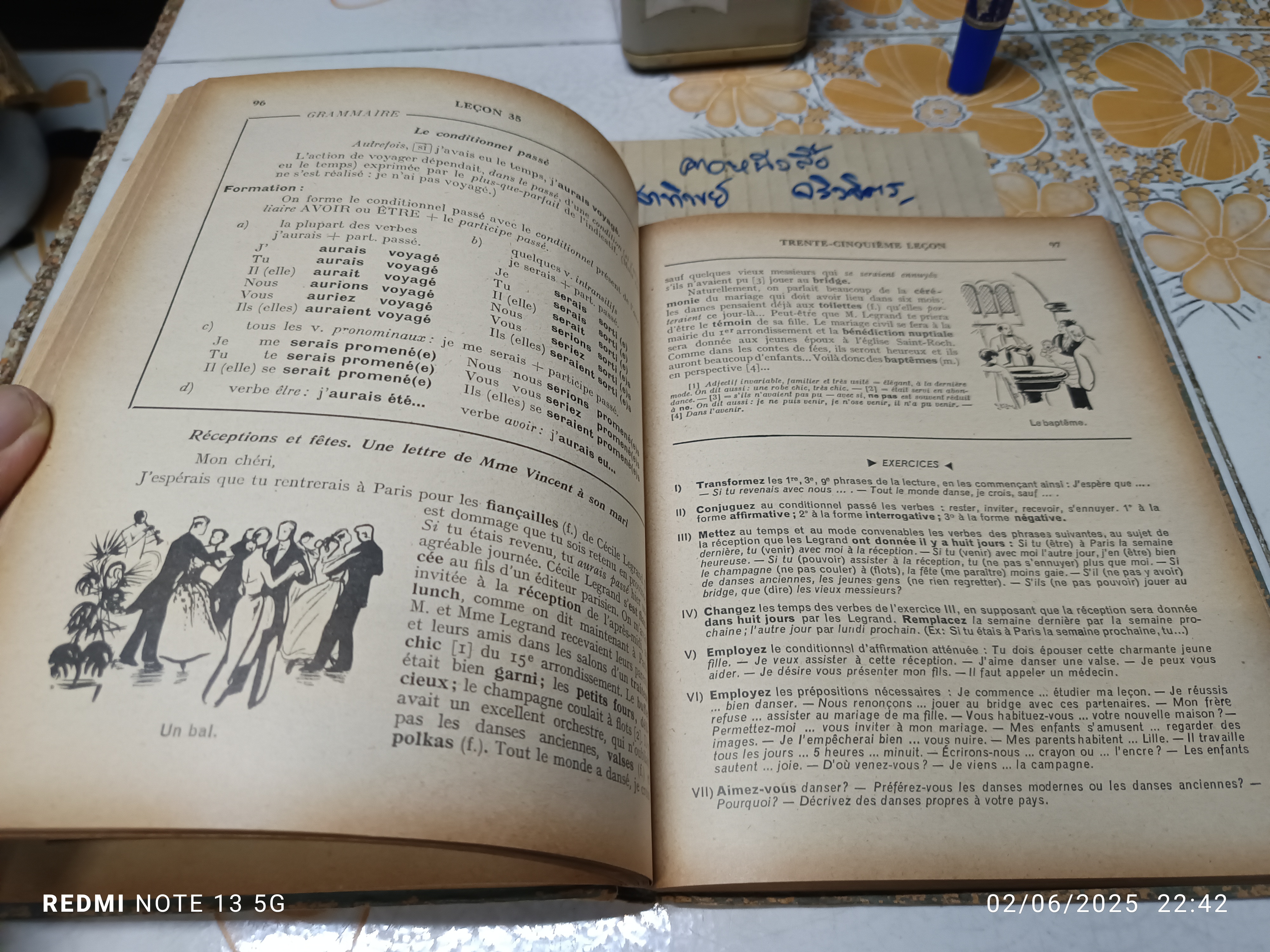 Cours de Langue et de Civilisation Françaises 2 #ตำราเรียนภาษาฝรั่งเศส **สินค้าหมด**