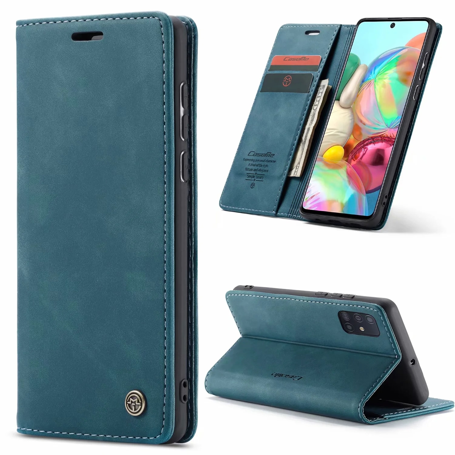 เคส Samsung Galaxy Note 10 Lite #เคสฝาพับหนังกระเป๋าสตางค์ CASEME Auto-absorbed Leather Wallet