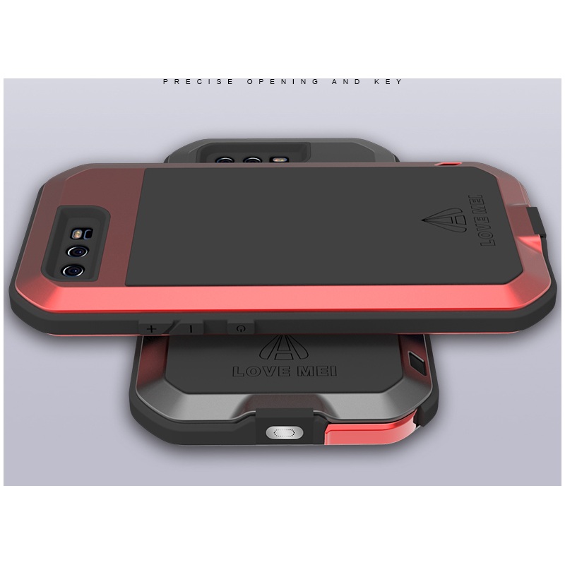 Case Huawei P10 Plus #เคสโทรศัพท์ LOVE MEI แข็งแรงทนทาน (โลหะ-ซิลิโคน-กระจกนิรภัย)