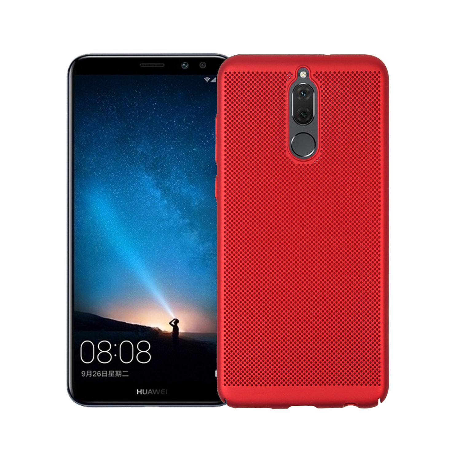 เคส Huawei nova 2i #เคสฝาหลังพลาสติกรูตะแกรงช่วยระบายความร้อน Hollow Mesh PC Shell
