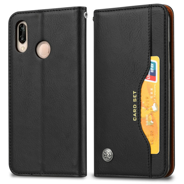 Case Huawei P30 Lite #เคสฝาพับแบบกระเป๋าสตางค์หนัง PU มีช่องเสียบบัตรคุณภาพดีราคาถูก