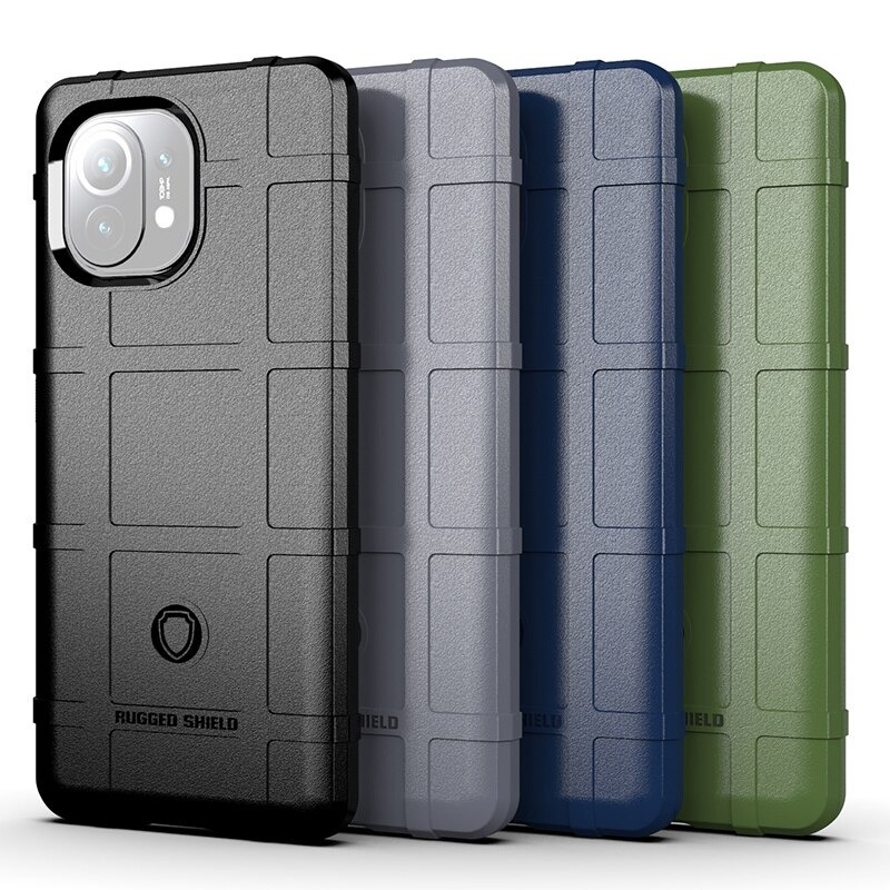 เคส Xiaomi Mi 11 #เคสฝาหลัง Rugged Shield Series Soft Silicone Shock Absorption Matte กันกระแทก
