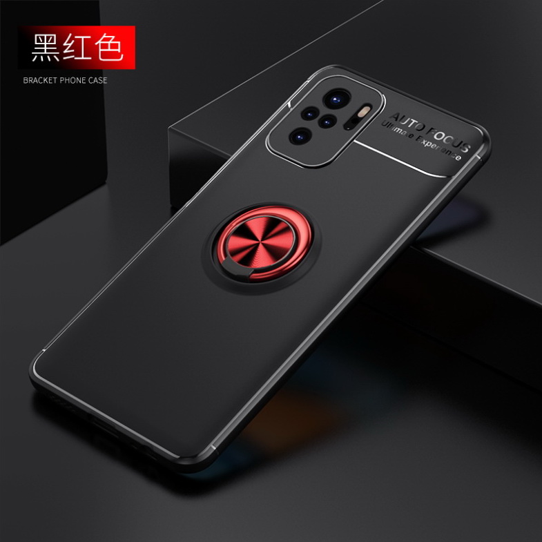 เคส Redmi Note 10 4G #เคสฝาหลัง TPU Finger Ring Kickstand (แผ่นโลหะแบบ Built-in)